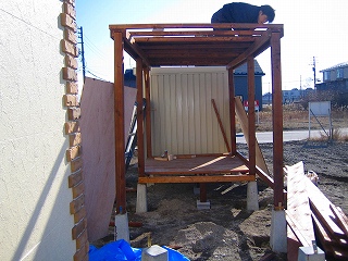 傾斜のほとんど無い屋根