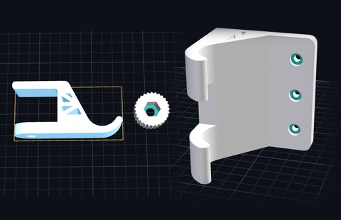 デスクフック＆壁掛けフック作成ツールの画面